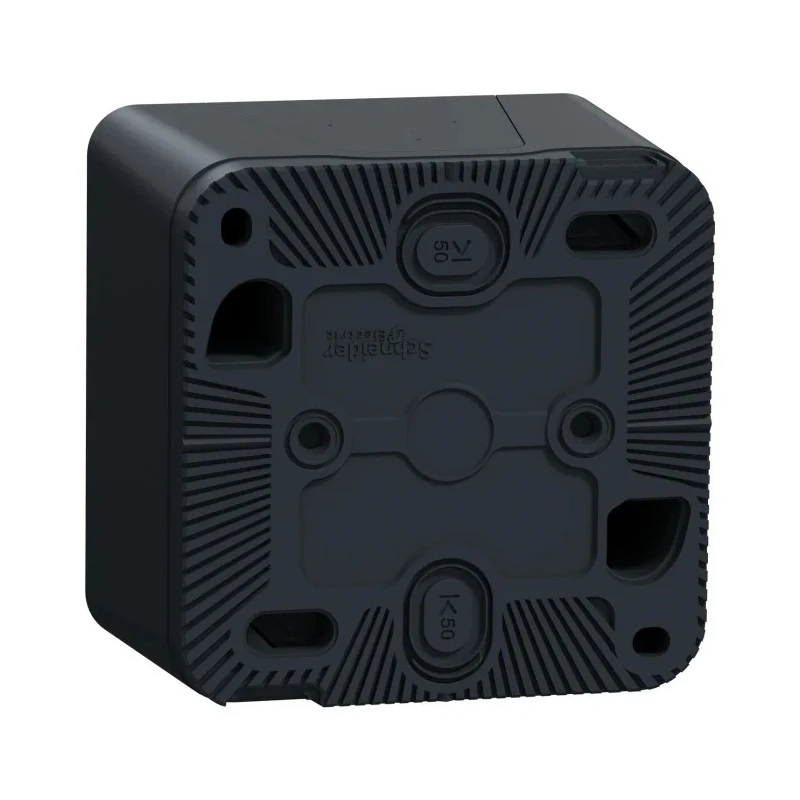 Schneider Electric 16A Grey 1 Gang Plug Socket Mureva Styl Indoor & Outdoor, Type E - French MUR35031