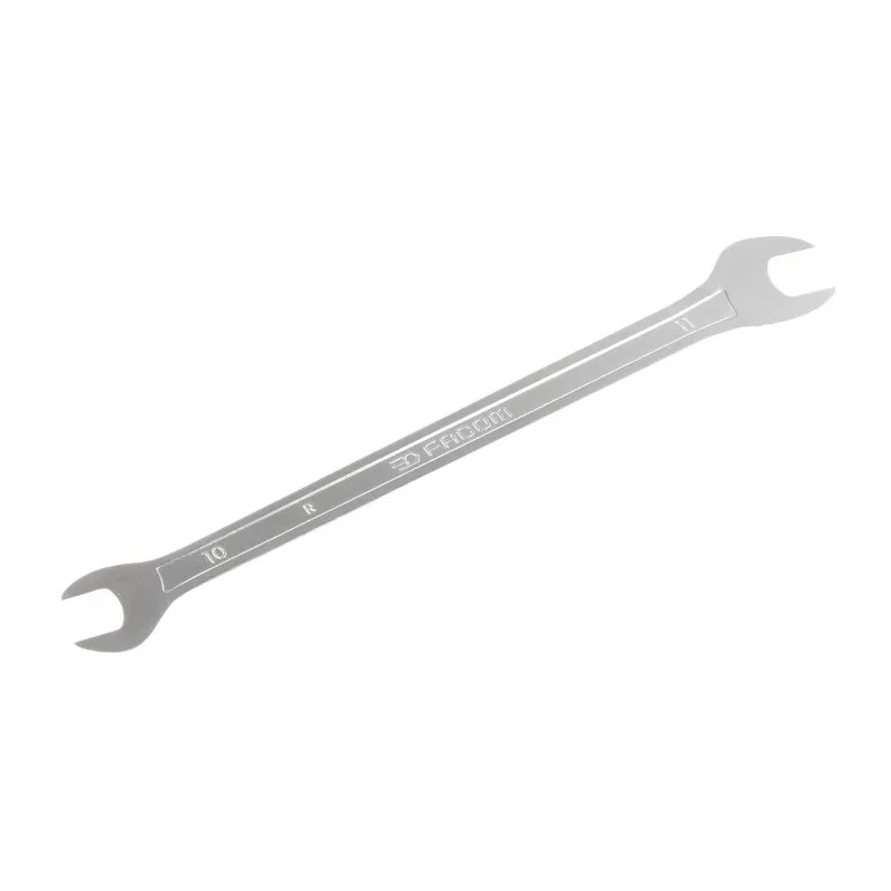 Facom Double Ended Open Spanner Metric Low Profile 10 to 11 mm Chrome Finish 175mm Overall Length 31.10X11