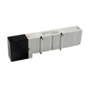SMC Pneumatic Solenoid Pilot-Operated Control Valve 2/1 Solenoid Rc Threaded Port Aluminium Body Rubber Seal 24V DC VQ4000