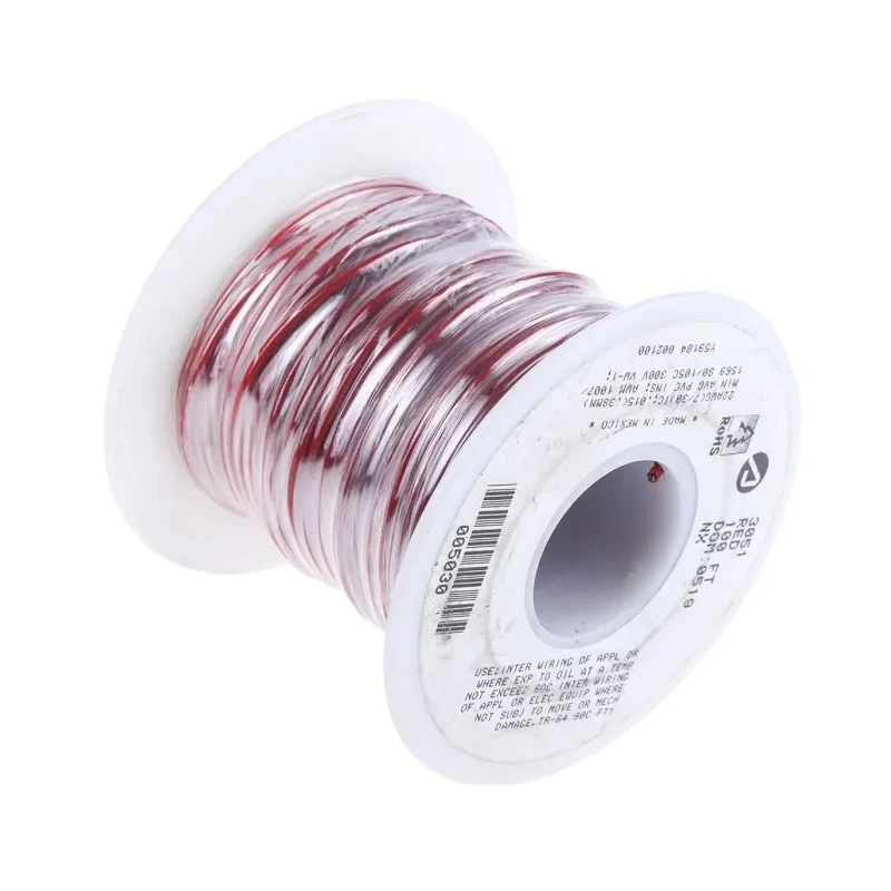 Alpha Wire Harsh Environment PVC Hookup Wire Red 7x0.25 mm 30 m Tinned Copper 105°C 3051 RD005