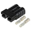 Anderson Power Products SB50 Series 2 Way Male Battery Connector, Straight Cable Mount, 600V, 50A SB50