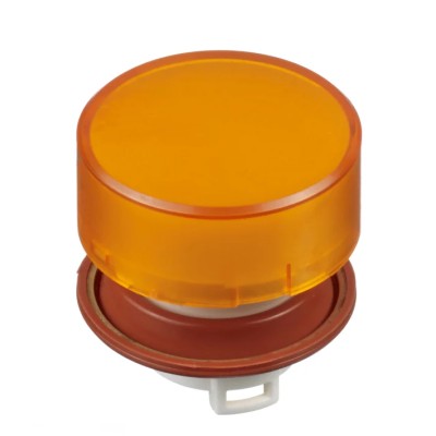 Idec HW Series Amber Momentary Push Button Head 22mm Cutout, Plastic, IP20 HW1A-L2A