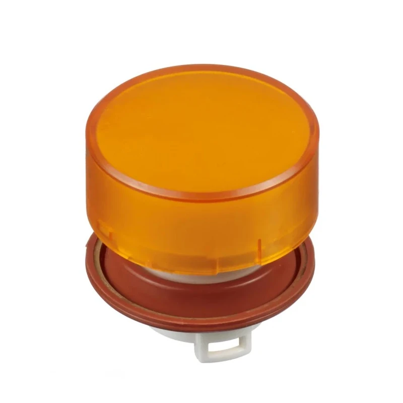 Idec HW Series Amber Momentary Push Button Head 22mm Cutout, Plastic, IP20 HW1A-L2A