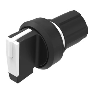 EAO 45 Series Selector Switch Head 22.3 mm Cutout White Handle IP67 IP69K IP20 IP66 IP40 45-2844.1C90.006