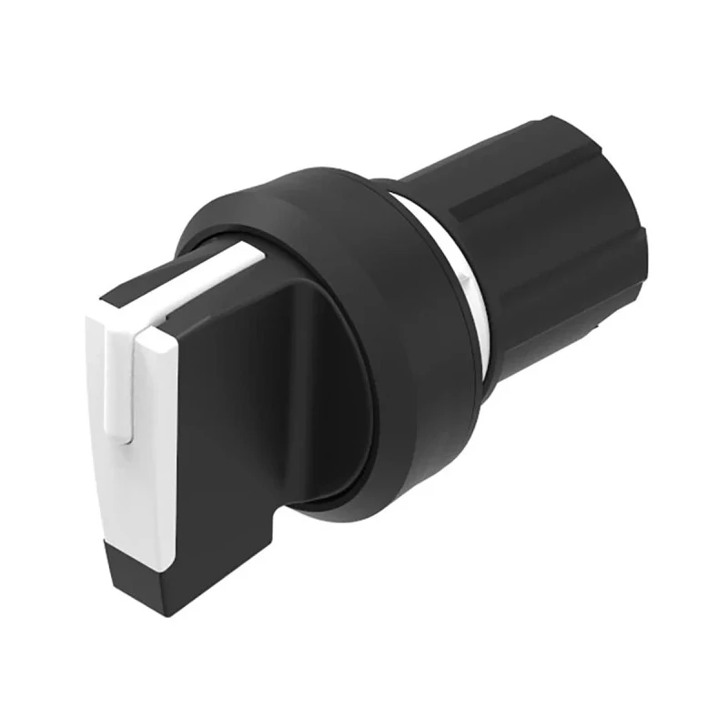 EAO 45 Series Selector Switch Head 22.3 mm Cutout White Handle IP67 IP69K IP20 IP66 IP40 45-2844.1C90.006