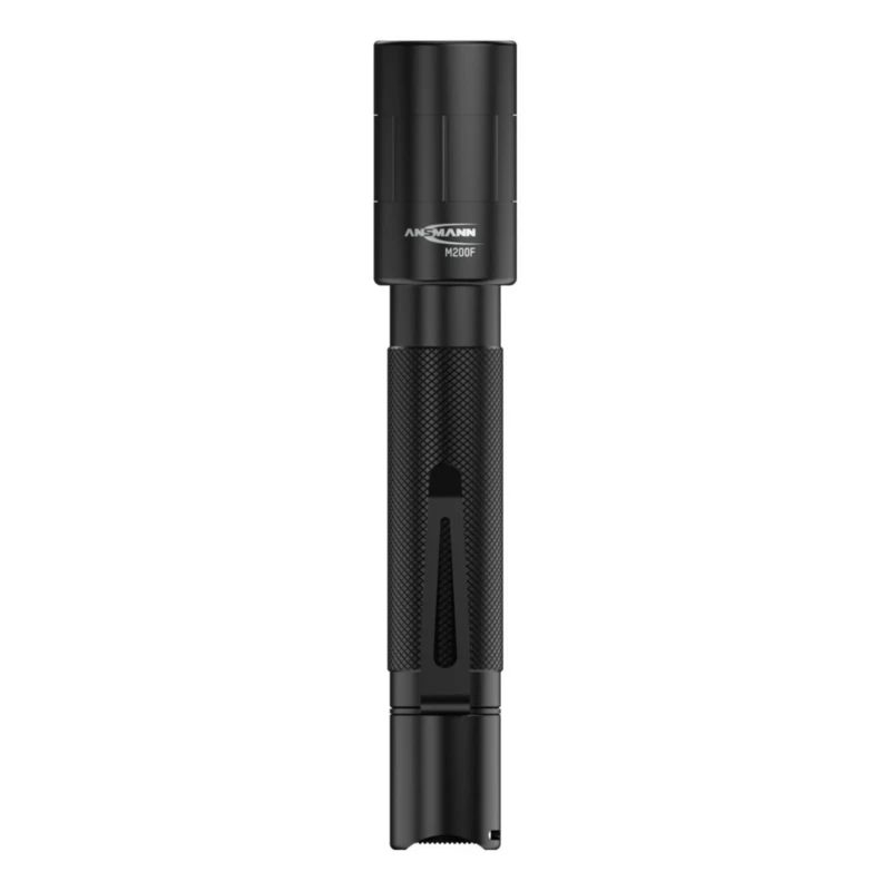 Ansmann LED Torch Black 240 lm Luminosity IP54 Aluminium Housing 164 mm Length 1600-0173-520
