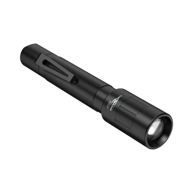 Ansmann LED Torch Black 240 lm Luminosity IP54 Aluminium Housing 164 mm Length 1600-0173-520