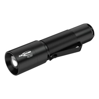 Ansmann Aluminium LED Torch Black 115 Lumens, Spot and Flood Beam, IP54, 104.3 mm Length 1600-0170-520