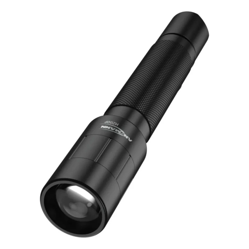 Ansmann LED Torch Black 240 lm Luminosity IP54 Aluminium Housing 164 mm Length 1600-0173-520
