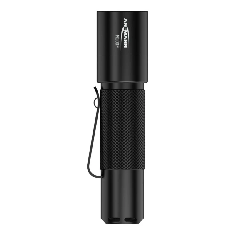 Ansmann Aluminium LED Torch Black 115 Lumens, Spot and Flood Beam, IP54, 104.3 mm Length 1600-0170-520