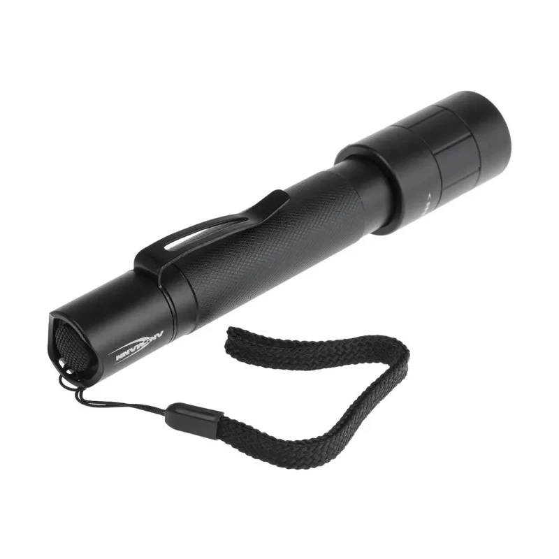 Ansmann LED Torch Black 240 lm Luminosity IP54 Aluminium Housing 164 mm Length 1600-0173-520