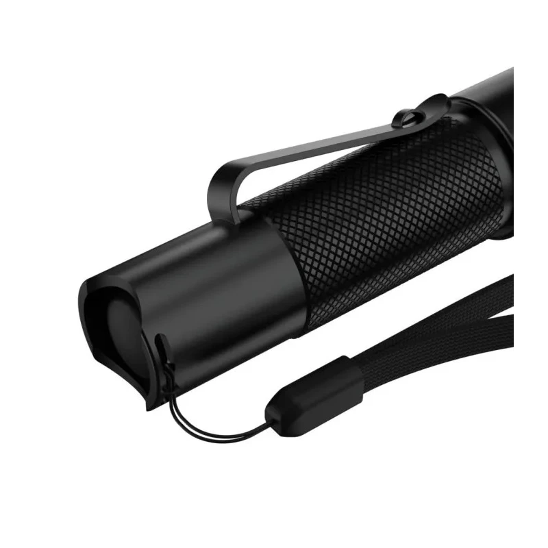 Ansmann Aluminium LED Torch Black 115 Lumens, Spot and Flood Beam, IP54, 104.3 mm Length 1600-0170-520