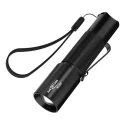 Ansmann Aluminium LED Torch Black 115 Lumens, Spot and Flood Beam, IP54, 104.3 mm Length 1600-0170-520