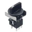 Idec Spring Return Selector Switch Screw Terminal 3PDT Flush Silhouette LBW6S-3T6