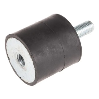 RS PRO M10 Anti-Vibration Mount Male to Female Bobbin 96.14 kg Compression Load 40 mm OD 40 mm Height 171-2607