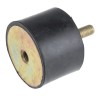 RS PRO M12 Anti-Vibration Mount Male to Female Bobbin Cylindrical 313.06 kg Compression Load, 70 mm OD, 50 mm Height 171-2611