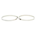 RS PRO 316 Stainless Steel Slotted Hex Hose Clip 14.7mm Width 120mm-140mm ID 172-0609