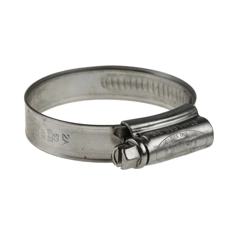 RS PRO 316 Stainless Steel Slotted Hex Hose Clip 12mm Band Width 35-50mm Inside Diameter 172-0601