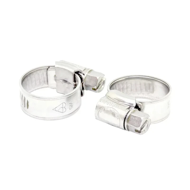 RS PRO 316 Stainless Steel Slotted Hex Hose Clip 12.3mm Band Width 16-22mm Inside Diameter 172-0595