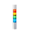 Patlite Signal Tower LR4 Series Amber, Blue, Clear, Green, Red, White 4 Lights 24V DC Pole Mount LR4-402PJNW-RYGB