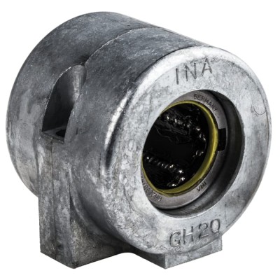 INA Bearing Unit, Linear Ball Bearing Unit, KGHA Series, 20mm Inside Diameter, 2-Bolt Base Mount, Dynamic Load KGHA20-PP