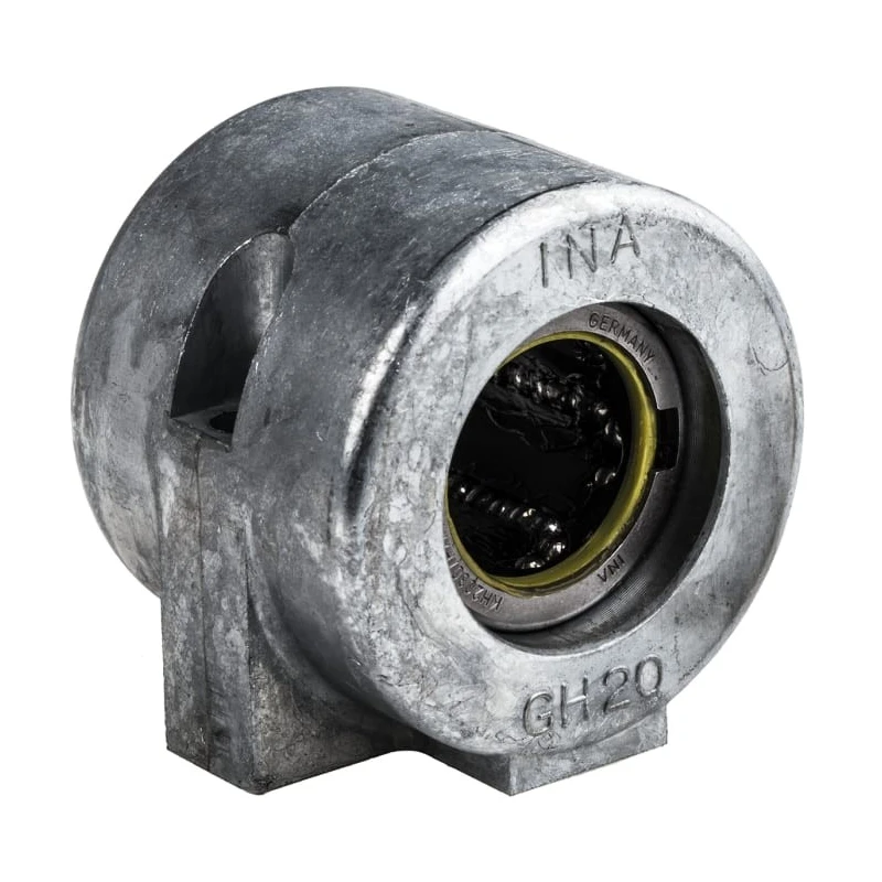 INA Bearing Unit, Linear Ball Bearing Unit, KGHA Series, 20mm Inside Diameter, 2-Bolt Base Mount, Dynamic Load KGHA20-PP