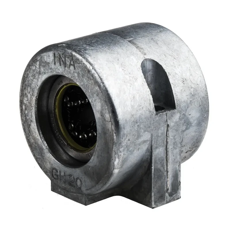 INA Bearing Unit, Linear Ball Bearing Unit, KGHA Series, 20mm Inside Diameter, 2-Bolt Base Mount, Dynamic Load KGHA20-PP