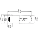 Orbitec BA9S Incandescent Indicator Light Clear Lens 130V 20mA 1500h BA9S
