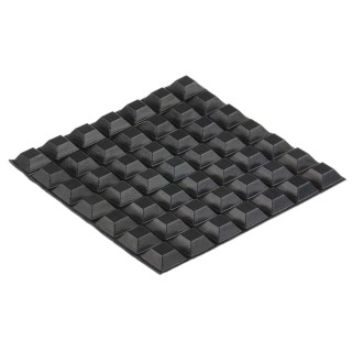 RS PRO Square Polyurethane Self-Adhesive Feet 20.6 mm Diameter 7.6 mm Thickness 173-5948