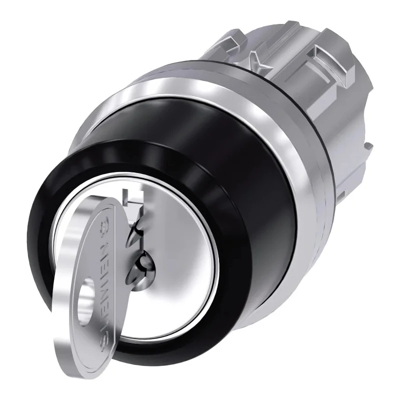 Siemens SIRIUS ACT 3-position Key Switch Head, Latching, 22 mm Cutout 3SU1050-4BL01-0AA0