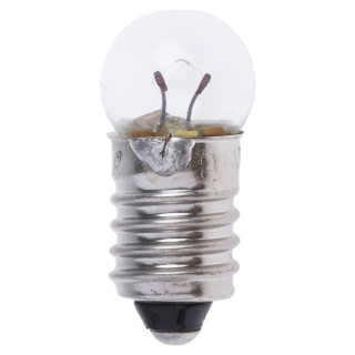 Orbitec E10 Indicator Light Clear, 3.5V, 200mA, 11mm Diameter, 23mm Length E3646
