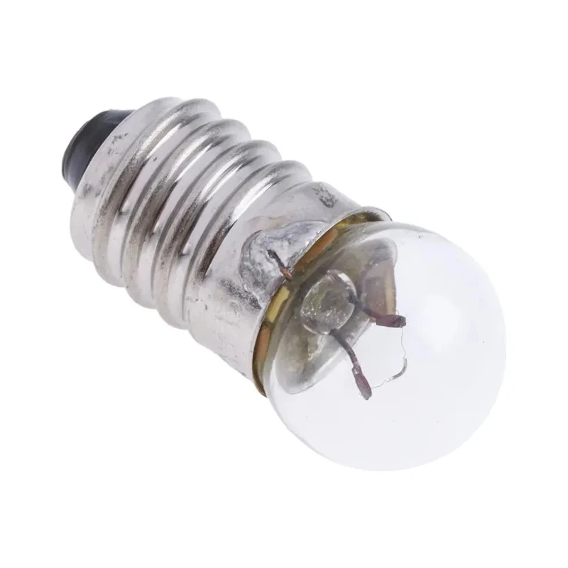 Orbitec E10 Indicator Light Clear, 3.5V, 200mA, 11mm Diameter, 23mm Length E3646