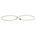 RS PRO 316 Stainless Steel Slotted Hex Hose Clip 14.7mm Width 130mm to 160mm ID 172-0611