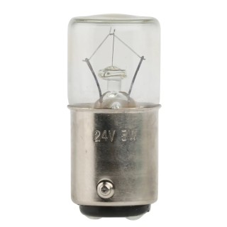 Orbitec BA15D Indicator Light, Clear Lens, 24V, 200mA, 2000h Filament Lamp BA15D