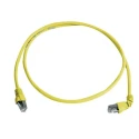 Telegartner Cat6a Shielded Screened Ethernet Cable, 0.5 m, Yellow Low Smoke Zero Halogen 