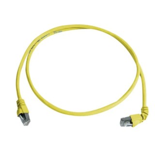 Telegartner Cat6a Shielded Screened Ethernet Cable, 0.5 m, Yellow Low Smoke Zero Halogen 