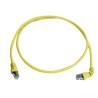 Telegartner Cat6a Shielded Screened Ethernet Cable, 0.5 m, Yellow Low Smoke Zero Halogen