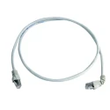 Telegartner Cat6a Shielded Screened Ethernet Cable 2 m, Grey Low Smoke Zero Halogen 