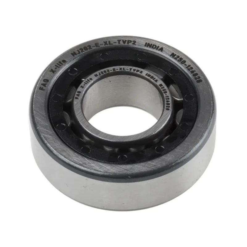 FAG Single Row Cylindrical Roller Bearing 15 mm Inside Diameter 35 mm Outside Diameter Open End Type NJ202-E-XL-TVP2