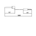 Teishin Electric Crocodile Clip Lead 500 mm Lead Length TLA-108