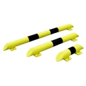 RS PRO Black, Yellow Steel Safety Barrier Safety Railing 400mm Length 86mm Height 76mm Diameter 174-5945