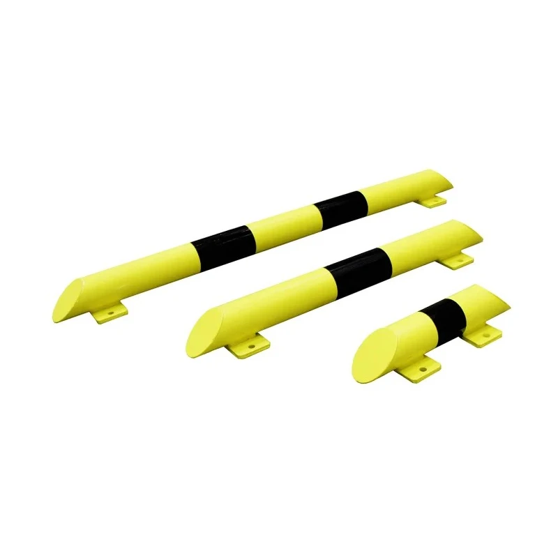 RS PRO Black, Yellow Steel Safety Barrier Safety Railing 400mm Length 86mm Height 76mm Diameter 174-5945