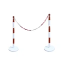 RS PRO Steel White and Red Post 2 m Height 1 m Length 174-5948
