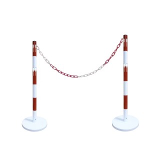 RS PRO Steel White and Red Post 2 m Height 1 m Length 174-5948
