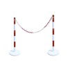 RS PRO Steel White and Red Post 2 m Height 1 m Length 174-5948