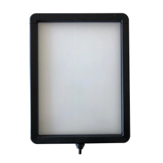 RS PRO Black Barrier & Stanchion Sign Frame Plastic Sign Holder 250mm x 210mm x 340mm 174-5982