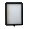 RS PRO Black Barrier & Stanchion Sign Frame Plastic Sign Holder 250mm x 210mm x 340mm 174-5982