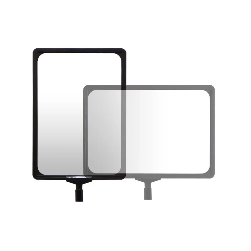 RS PRO Black Barrier & Stanchion Sign Frame Plastic Sign Holder 250mm x 210mm x 340mm 174-5982