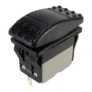 RS PRO DPDT, Latching On-On Rocker Switch Panel 21.1 x 37 mm Cutout IP67 16, 20A 30V dc 250V ac 30000 Cycles 174-8337