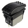 RS PRO Illuminated DPDT Rocker Switch On-Off-On Panel Mount Quick Connect Terminals Model 174-8352